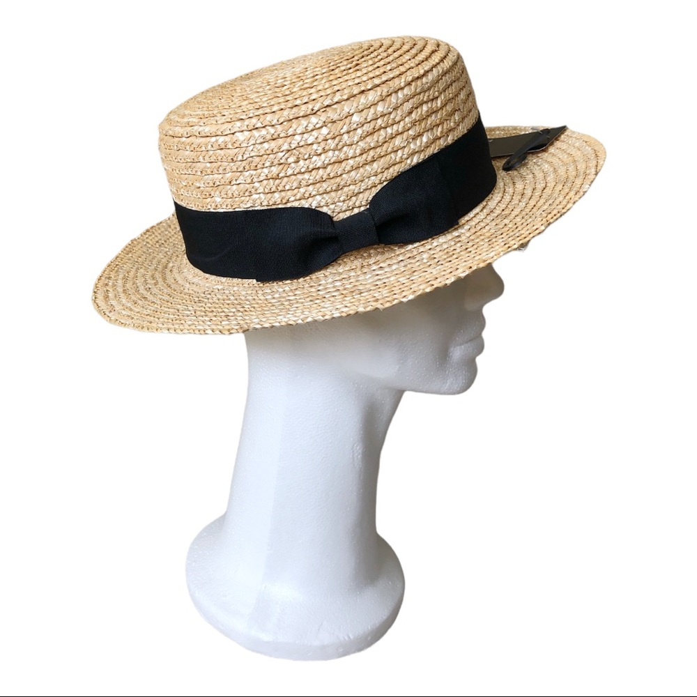 Torrid straw hat with contrast bow band size M/L brand new